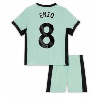Camiseta Chelsea Enzo Fernandez #8 Tercera Equipación Replica 2023-24 para niños mangas cortas (+ Pantalones cortos)